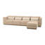 Portrait 5-Piece Sectional - Toffee/Sienna Brown