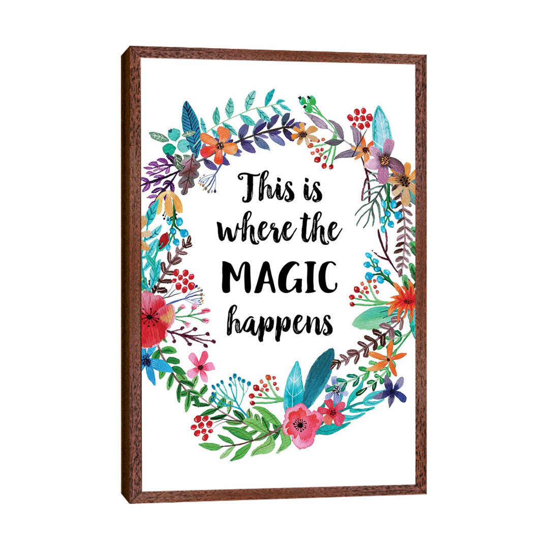 This Is Where The Magic Happens - Print on Canvas
