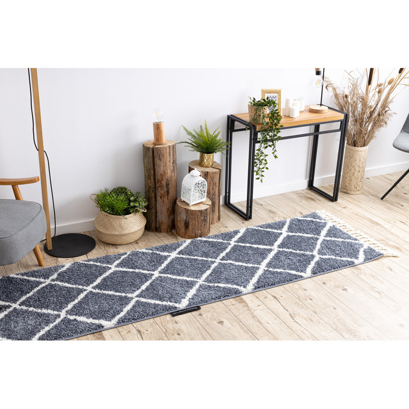 Runner Geometric Area Rug, Runner 70 x 200cm