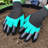 1 Pair Garden Gloves With Claw Tips