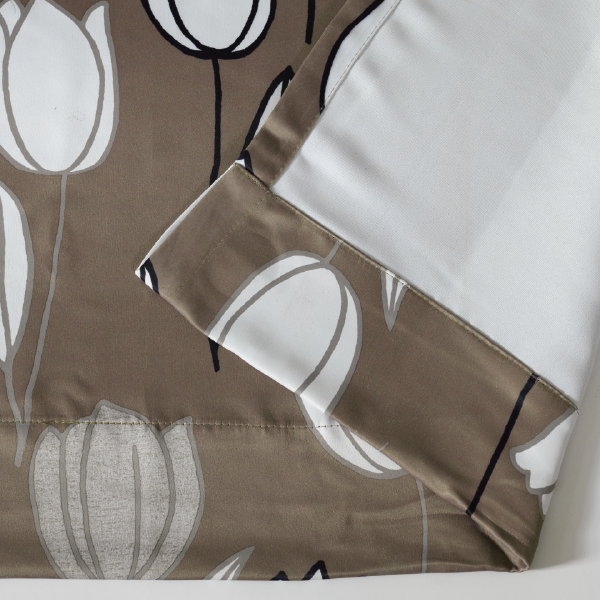 Spring Room Darkening Curtain Single Panel, Taupe, 54" W x 84" L