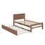 Lit plateforme simple en bois avec lit gigogne Modern Design-1411279149
