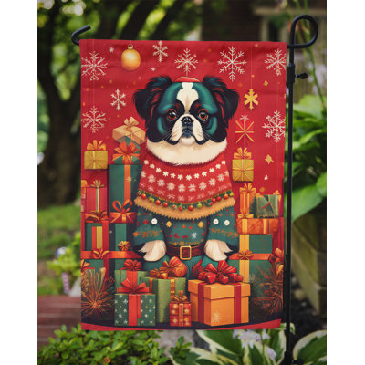Double Sided 15.5'' H x 11.25'' W Polyester Christmas Garden Flag