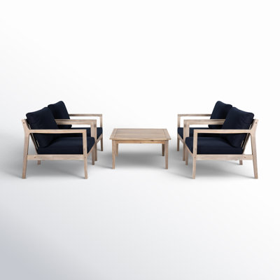 Amina 5 Piece Acacia Outdoor Seating Set 