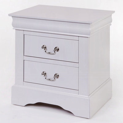 2-Drawer Nightstand, Bedroom Bedside Table