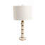 Sagebrook Home 27X14" Stacked Marble Lamp With 2 Pulls, Black/Gold-2108687374
