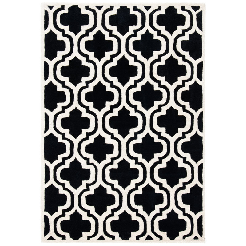 Carolene Hand Tufted Wool Geometric Rug, Rectangle 6' x 9'