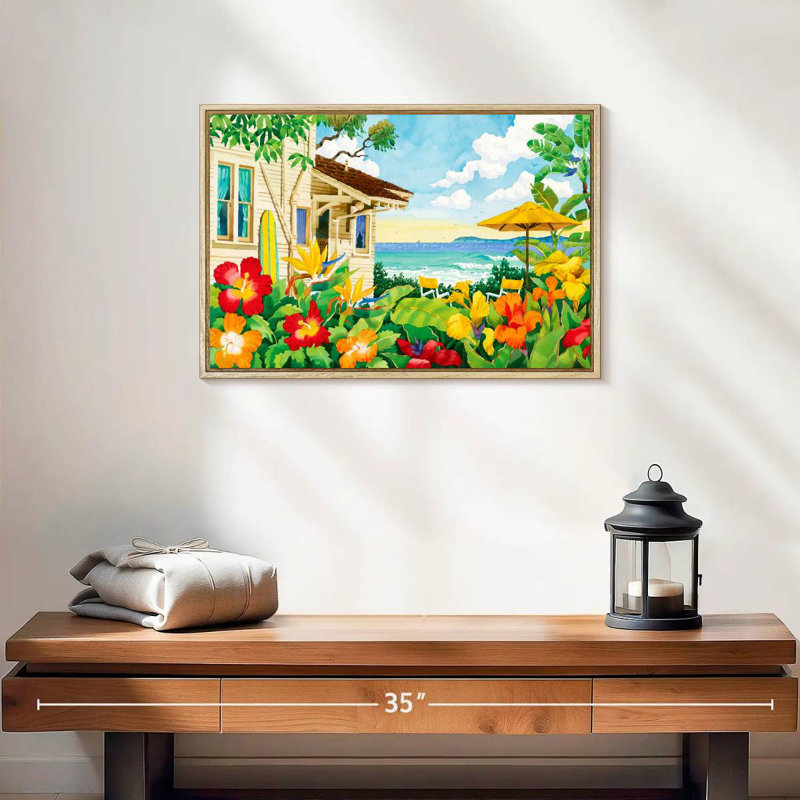 The Good Life, Cadre flottant en bois naturel, 19 po x 13 po