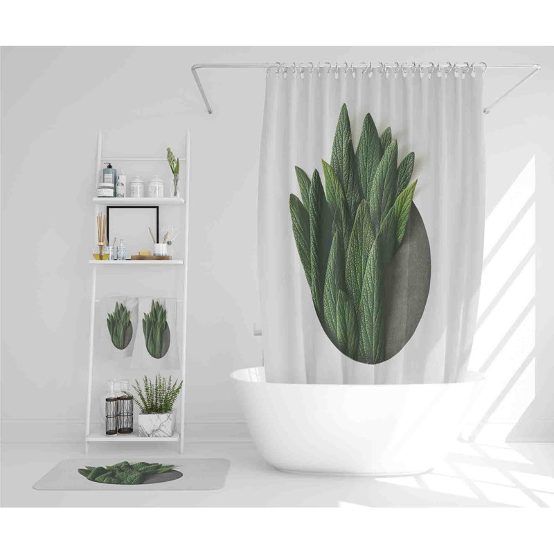 Neshia Polyester Shower Curtain Set