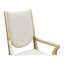 Chaise avec accoudoirs Scotts - champagne clair