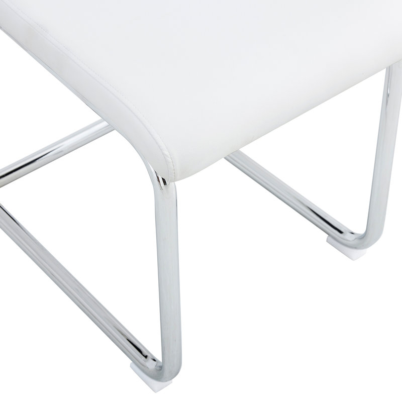 Chaises de salle à manger avec siège rembourré en similicuir et chaises rembourrées