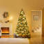 Sapin de Noël artificiel pré-éclairé avec lumières chaudes DEL