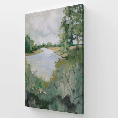 Peaceful Riverside View I Canvas Print