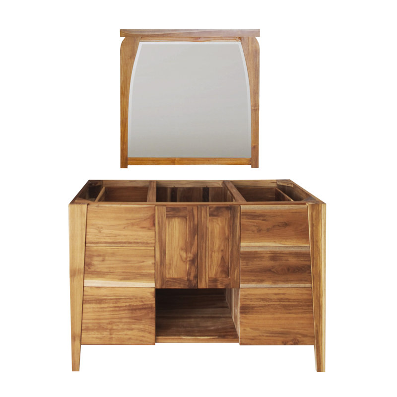 Comptoir de meuble-lavabo simple 21 "brun