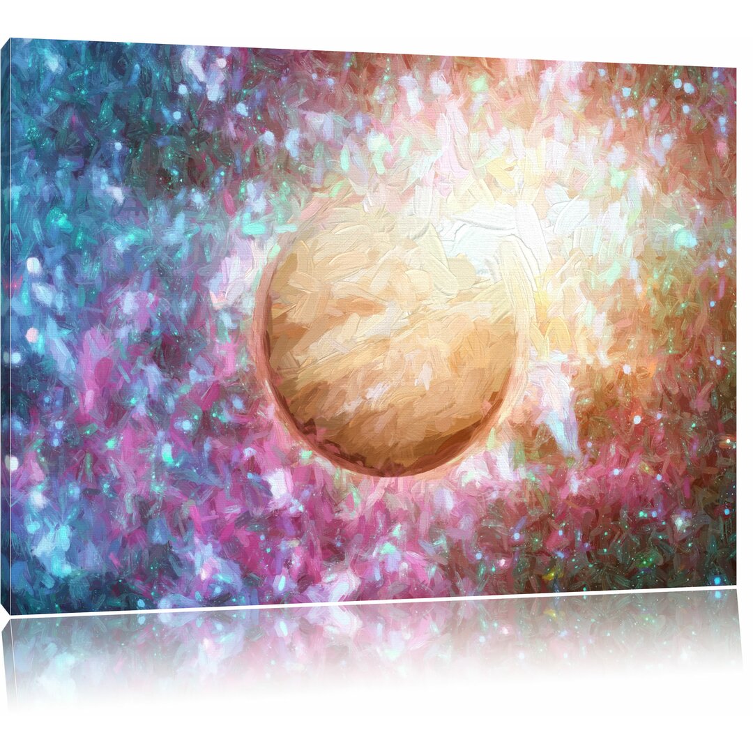 Leinwandbild "Planet Jupiter im Universum", Grafikdruck