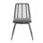 DEJA CHAIR,2PCS With 2 Cushions,Gray