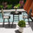 31.5" Square Bar Height Table, Tempered Glass Top, All-Weather Indoor/Outdoor