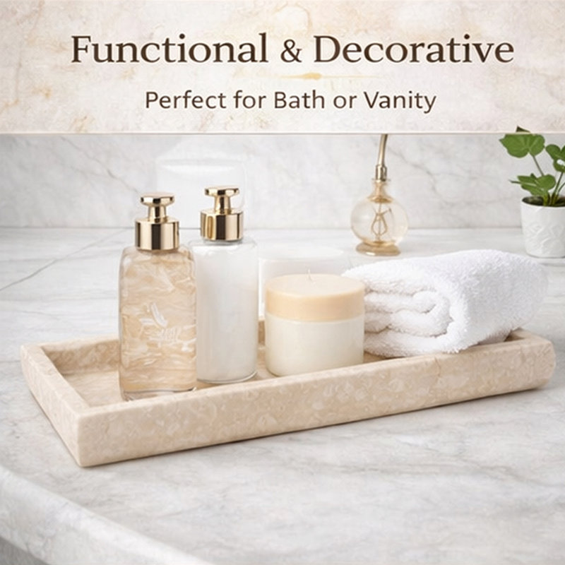 Arlette Marble Bathroom Tray