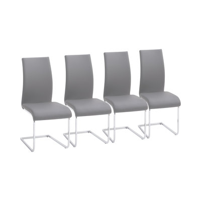 Cathey Upholstered Cantilever  Dining Chair