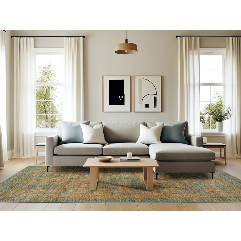 Abstract Indoor Rug, Rectangle 6' x 9'