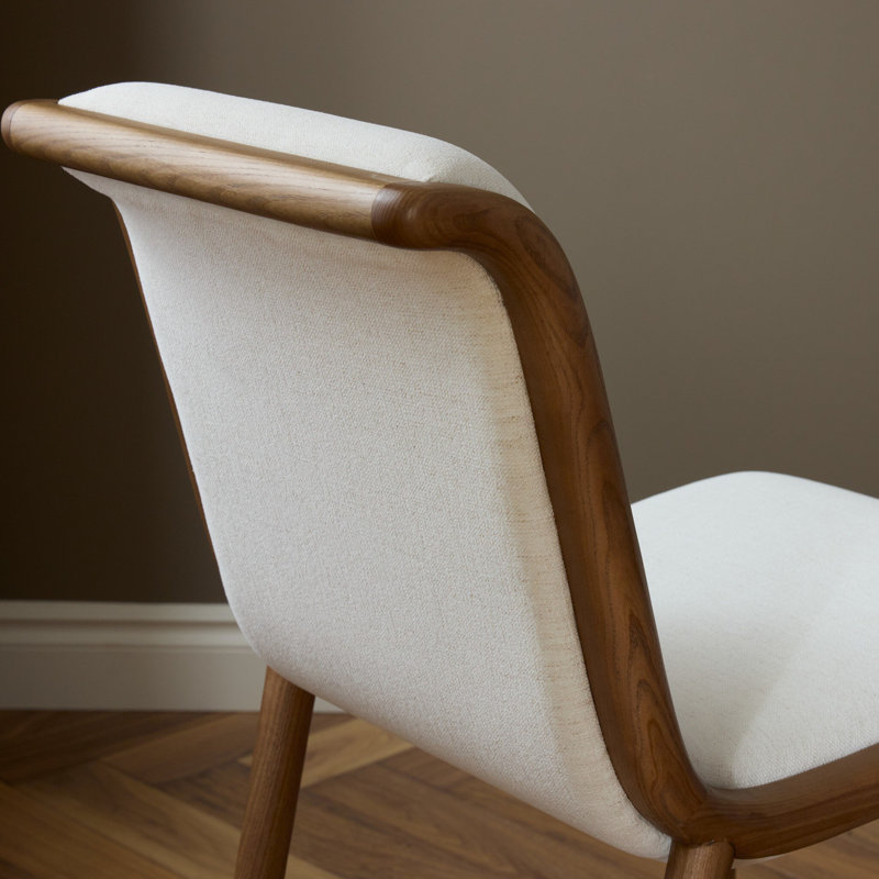 Rafe Upholstered Stool with Solid Wood Frame