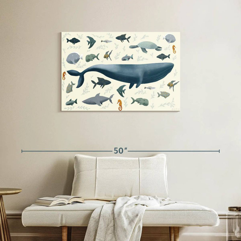 Animaux de mer, H 24 po x l 36 po