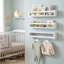 Pine Wood,Metal Floating Shelf