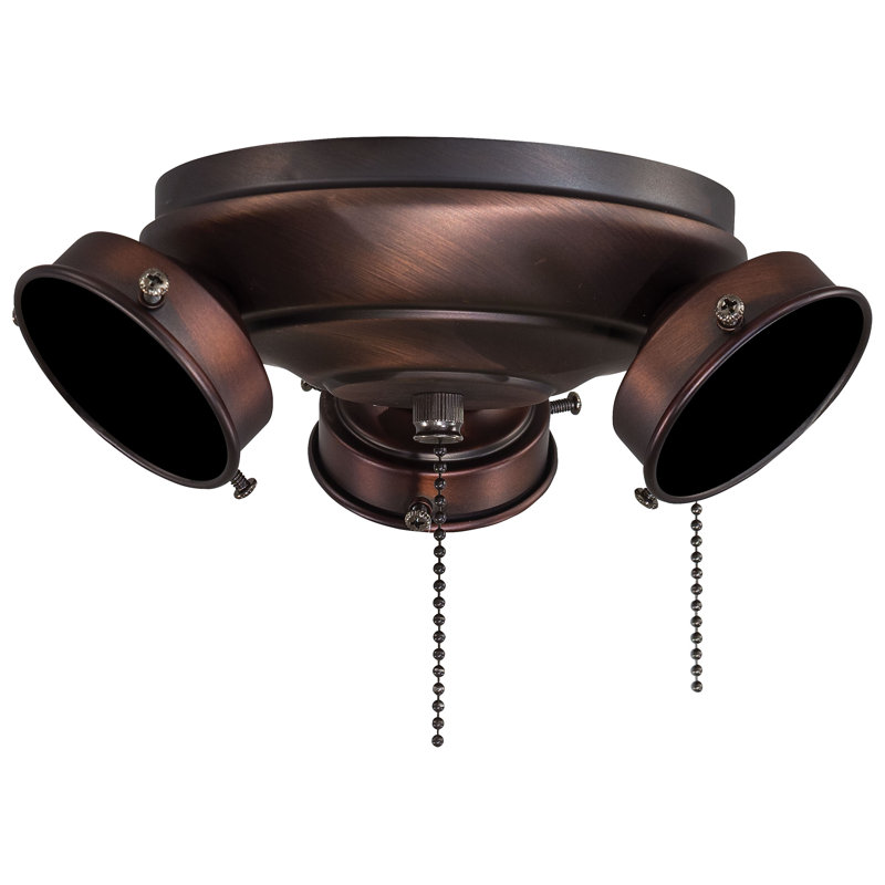 Heirloom Bronze 3-Light Ceiling Fan Light Kit