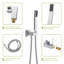 Dual Shower Head - 16 Inch Ceiling Mount Square Shower System With Rough-In Valve-114230571
