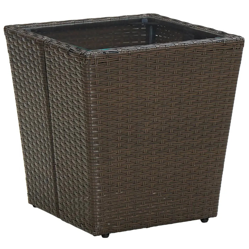 Faize Rattan Coffee Table, Brown