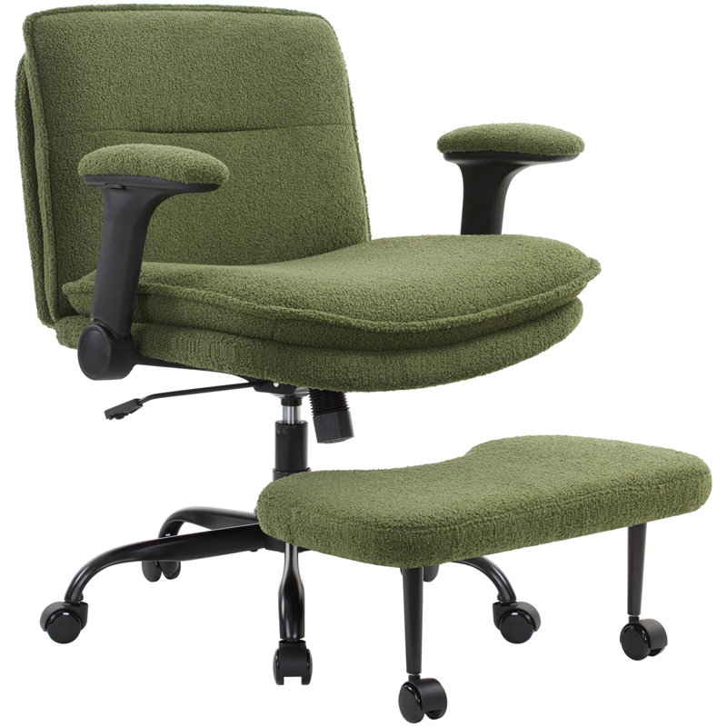 Velvet Office Chair, Green