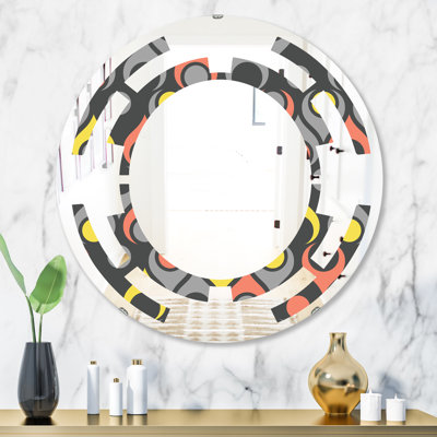 Miroir mural Space Abstract Drops I