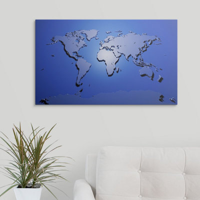 «World Map» par Francy - impression d'art graphique