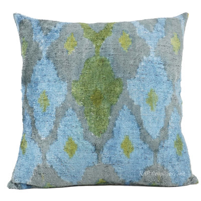Housse et insert de coussin en velours de soie Praya