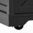 53.7" Farmhouse Kitchen Island With Power Outlet, 2 Sliding Barn Door Kitchen Storage Island With Drop Leaf, Spice Rack Rolling Kitchen Cart On Wheels, For Home, Kitchen And Dining Room, Black-2090355316