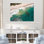 Vagues vertes vue aérienne II - plage, art mural