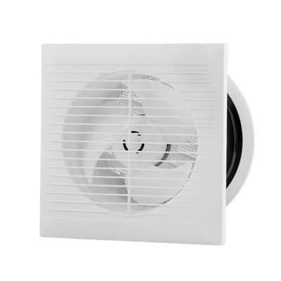 6-Inch Through-The-Wall Exhaust Fan with AC Motor, Quiet 110 CFM Ventilation System for Bathroom and Kitchen