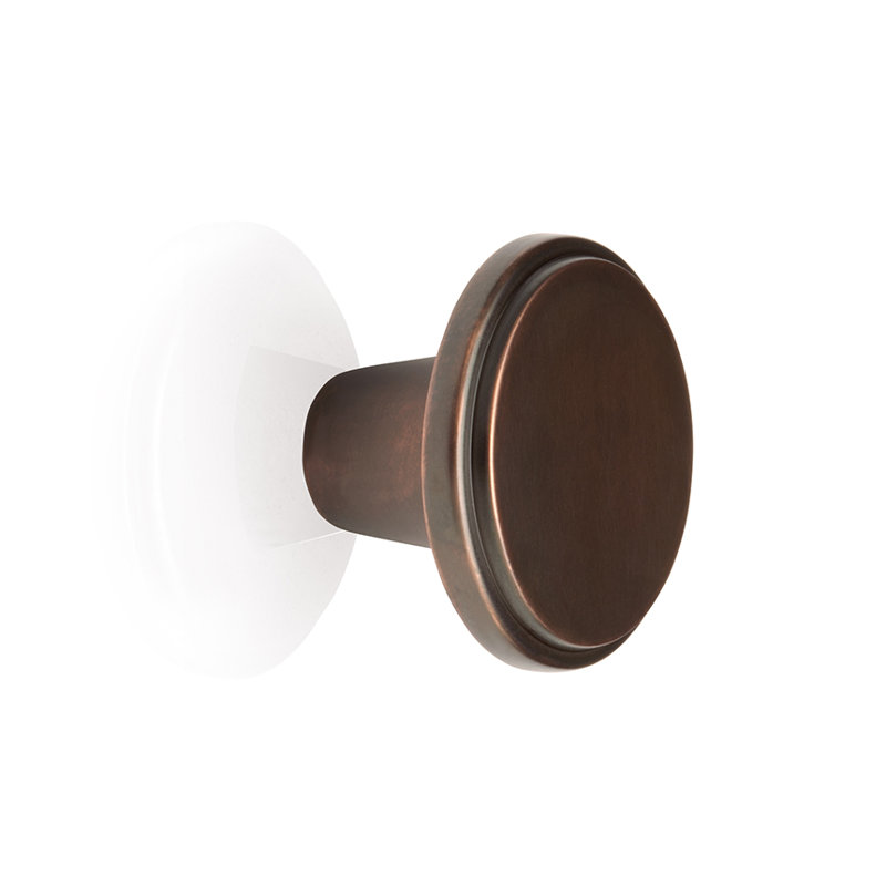 Poignée ronde Conwy, Nickel poli, H 1,18 po x l 1,17 po x P 1,17 po