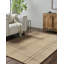 Tapis brun clair touffeté à la main Sioeli