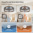 28" Farmhouse Caged Ceiling Fans With Lights, 6 Speeds, Rustic Low Profile Ceiling Fan With Light And Remote, Bladeless Ceiling Fans With Lights For Kitchen, Bedroom
