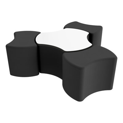 Ensemble de repose-pieds et plateau effaçable à sec 4 pièces FDP Pro Series, 18 po de hauteur