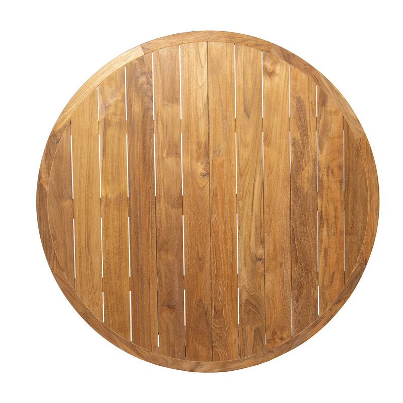 Venice Outdoor Round Teak Dining Table, 60"