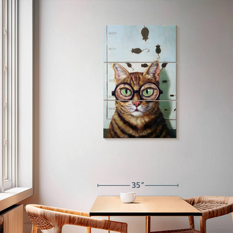 Examen des yeux Ketti Feline, H 57 po x l 36 po