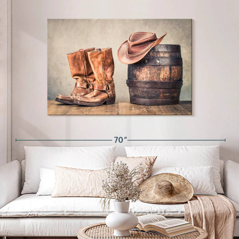 Lelar Western Cowboy Style, 32" H x 48" W