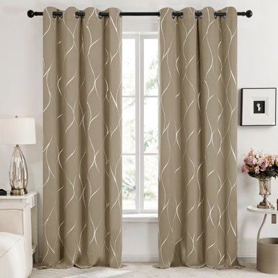 Kellda Solid Blackout Thermal Curtain Panels