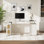 Bureau de direction moderne à hauteur ajustable en rotin électrique 71 po Adonia avec station de chargement à panneau d'intimité, 2 tiroirs et 3 rangements