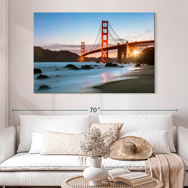 Lilie Daybreak At Golden Gate, 34" H x 51" W