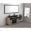 Miroir de salle de bain 88 x 38 pouces à DEL avec cadre en aluminium, miroir de meuble-lavabo mural, anti-buée, mémoire, 3 couleurs, réglable en continu