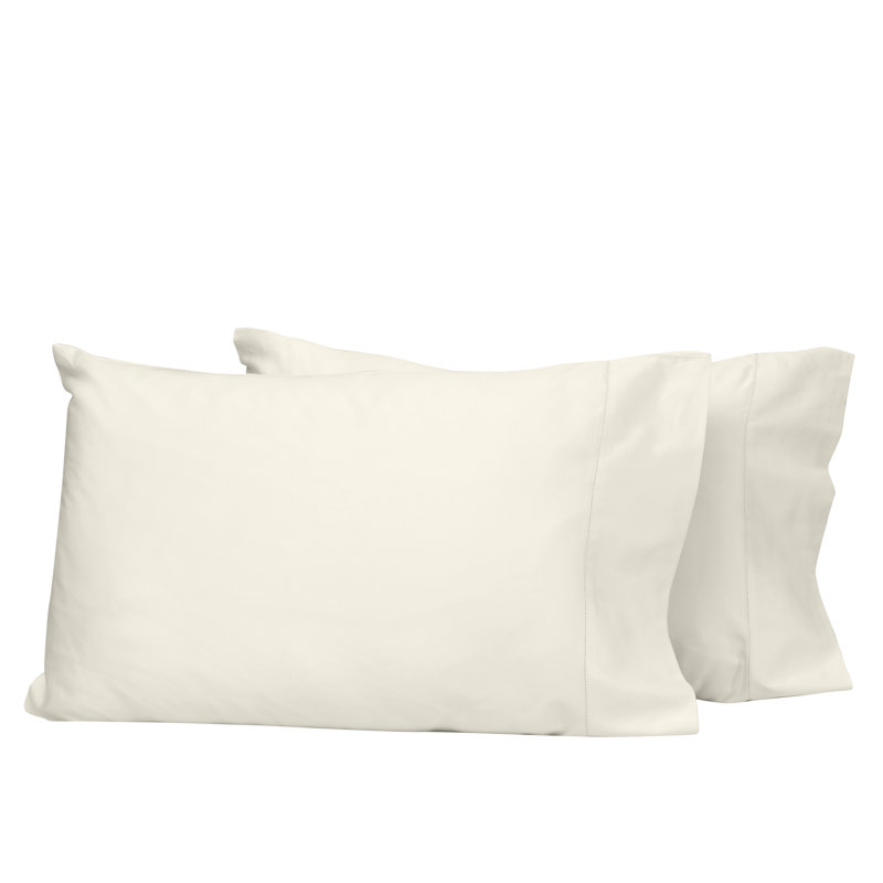 Nuvola Sateen Pillow Case, Ivory, King