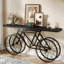 Console en bois manufacturé et en acier avec base de vélo industrielle Jurel -1316428916-1319592076